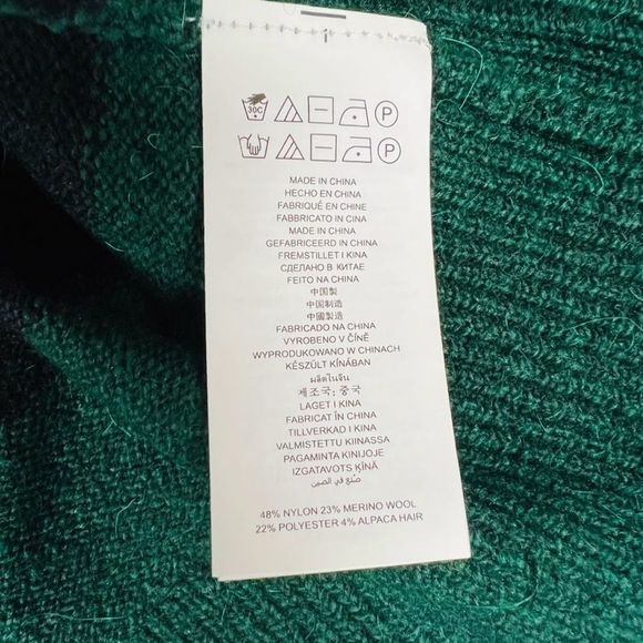 Michael Kors Womens Striped Pullover Sweater Green Size S NWT - Picture 11 of 11